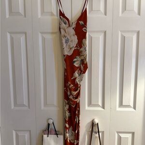 Windsor Red Floral Maxi Dress